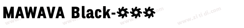 MAWAVA Black字体转换